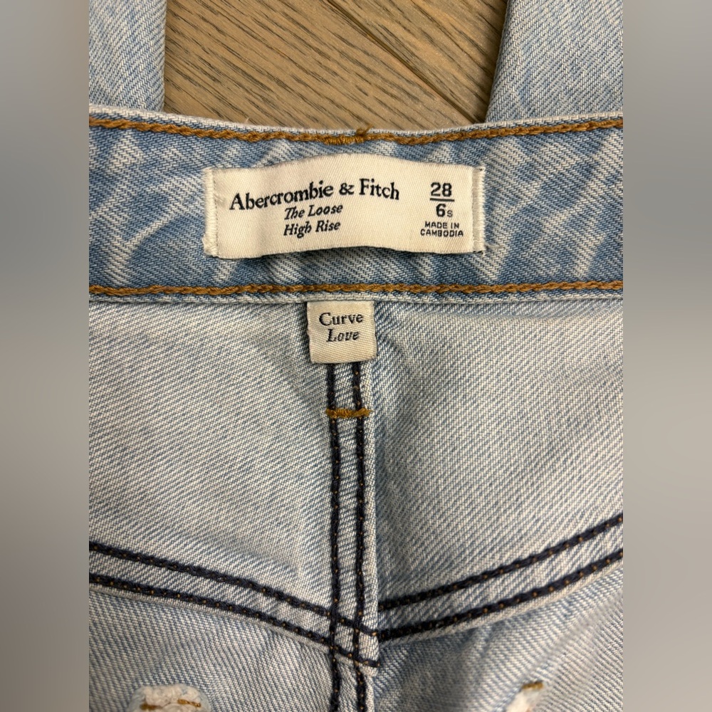 Abercrombie & Fitch Sky Blue High Rise Jeans